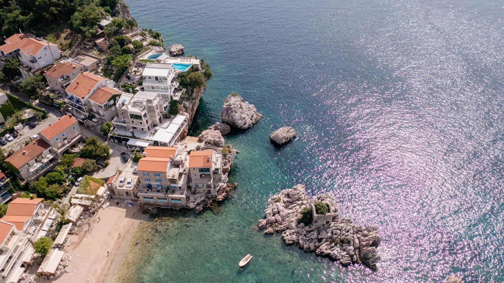 Blanche Cliff Apartments Sveti Stefan Exterior foto
