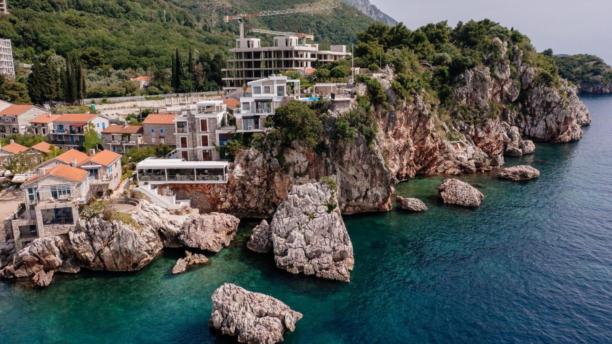 Blanche Cliff Apartments Sveti Stefan Exterior foto