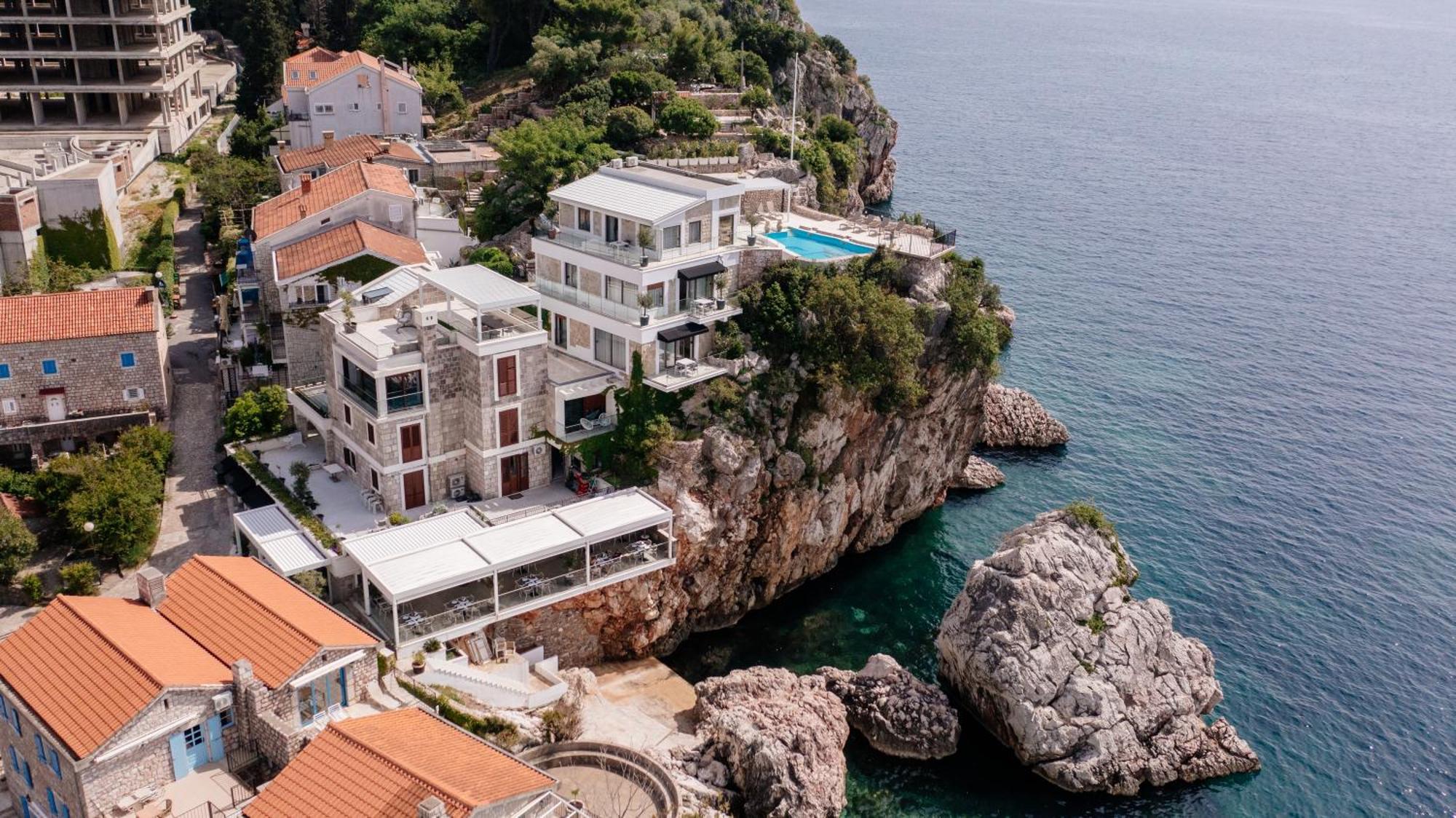 Blanche Cliff Apartments Sveti Stefan Exterior foto
